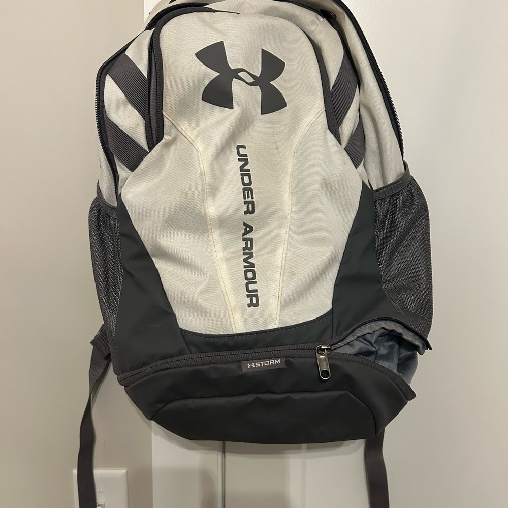 Under Armour Black and White Backpack